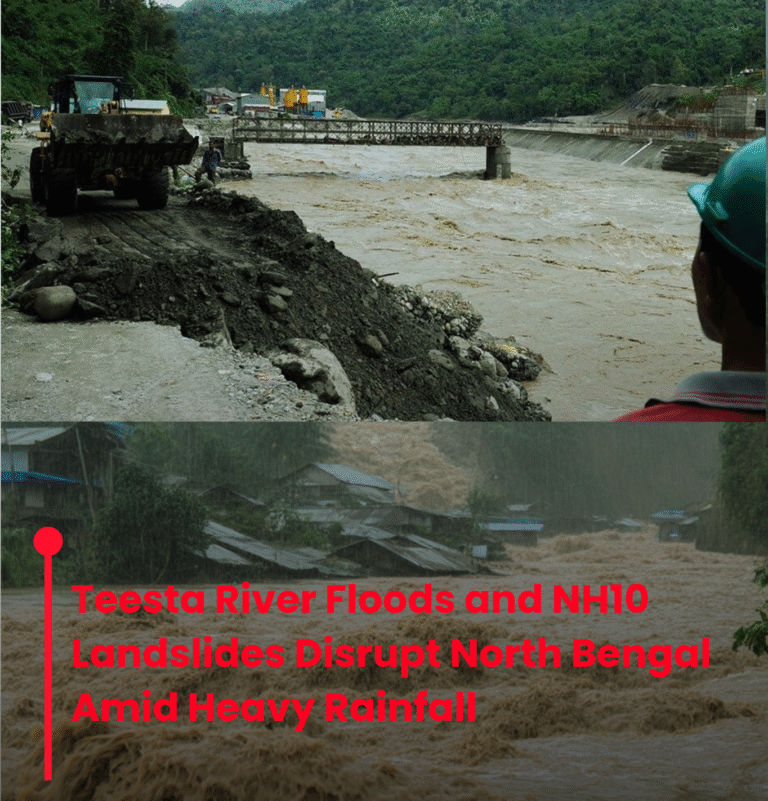 Teesta floods submerge parts of NH10 near Siliguri
