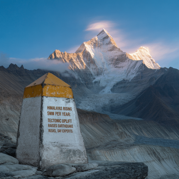 Himalayas Rising 5mm Per Year- Tectonic Uplift Raises Earthquake Risks, Say Experts quote in the image Himalayas Rising 5mm Per Year: Tectonic Uplift Raises Earthquake Risks, Say Experts quote in the image