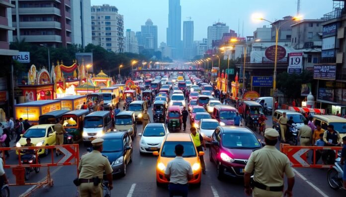 Durga Puja Traffic Control Kolkata 2025