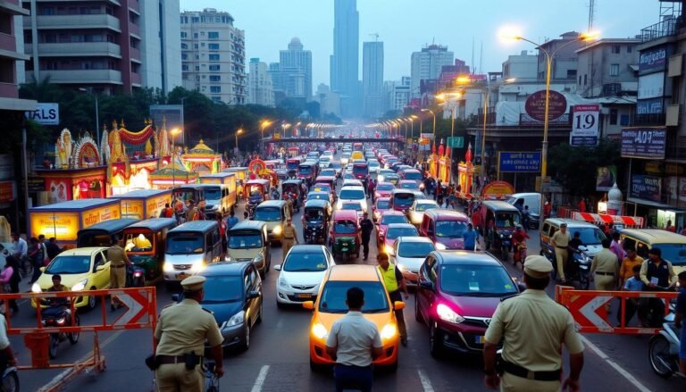 Durga Puja Traffic Control Kolkata 2025