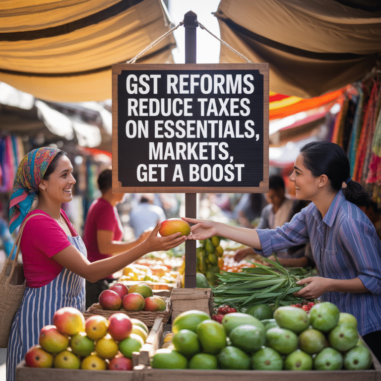 GST Reforms Reduce Taxes on Essentials, Markets Get a Boost