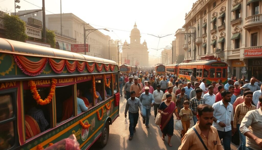 Kolkata bus services during Durga Puja celebrations