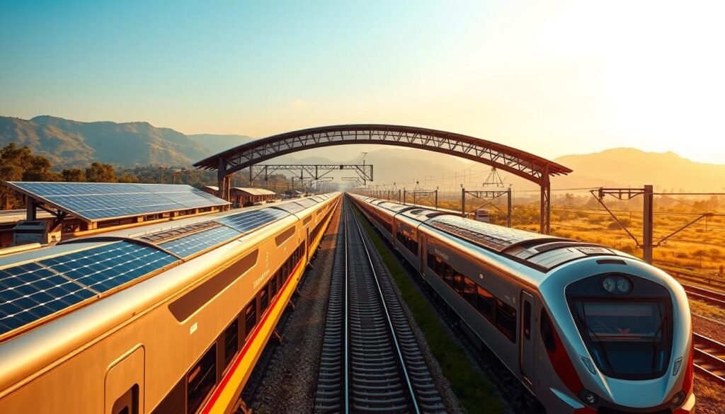 Solar-powered railway India Solar-powered railway India