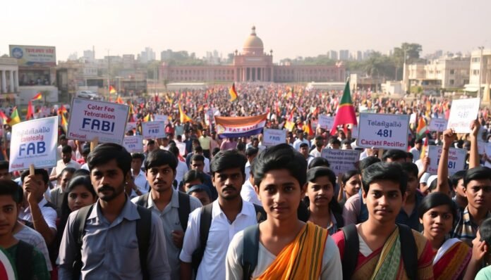 Telangana Private Colleges Protest