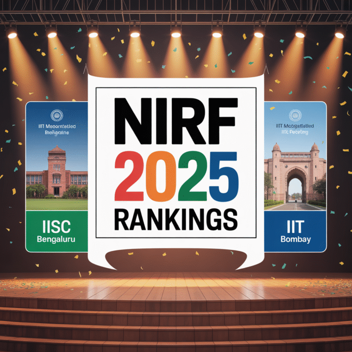 NIRF 2025 Rankings: IIT Madras Retains Top Spot, IISc Bengaluru and IIT Bombay Follow