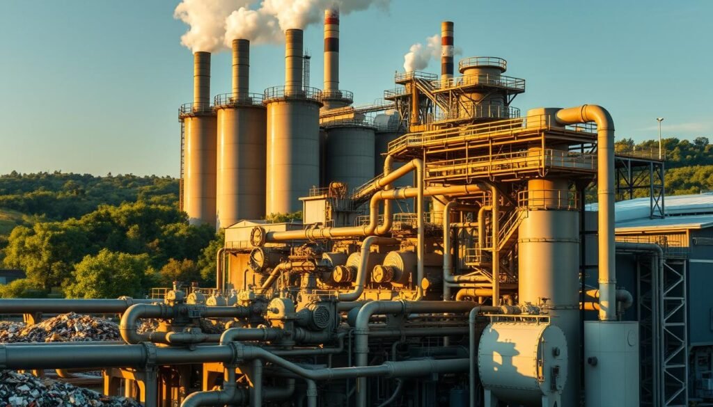 waste-to-energy process for green fuel production