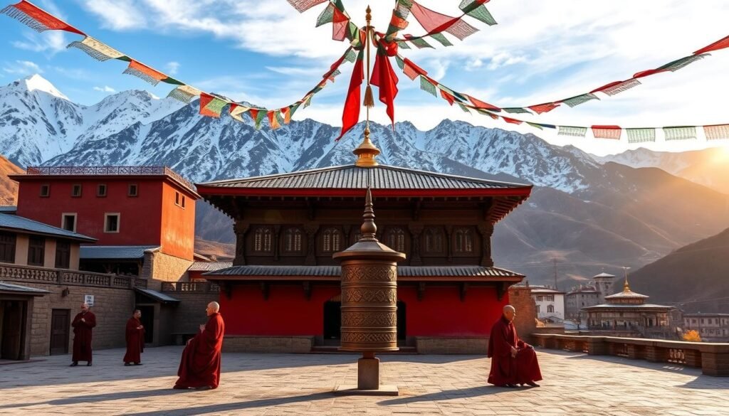 Buddhist monasteries in Ladakh showing peace and solitude