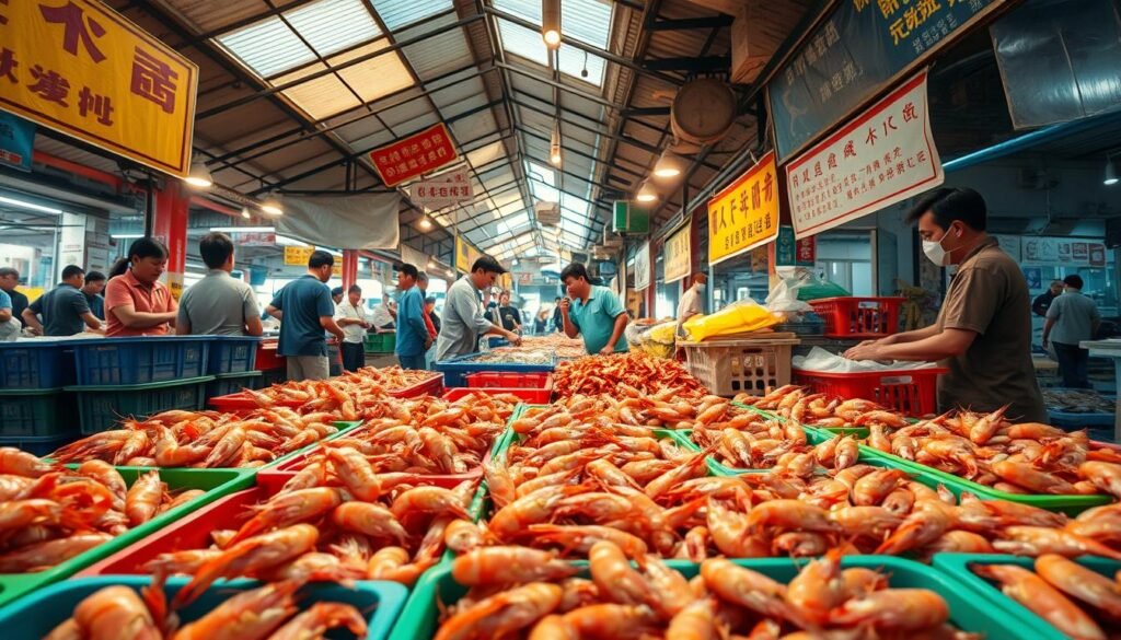 China shrimp market