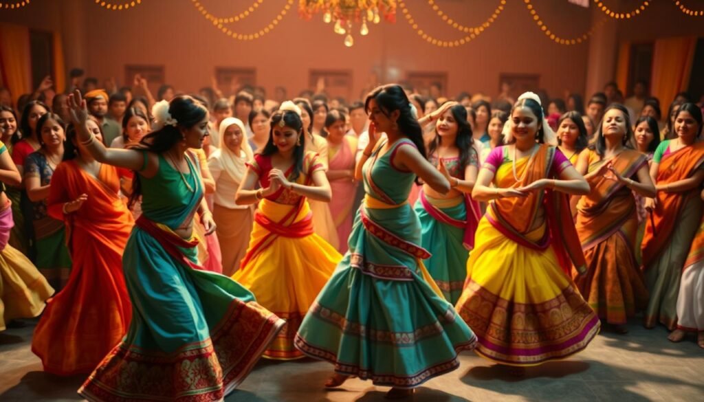 Garba dance symbolizing community bonding Garba dance symbolizing community bonding