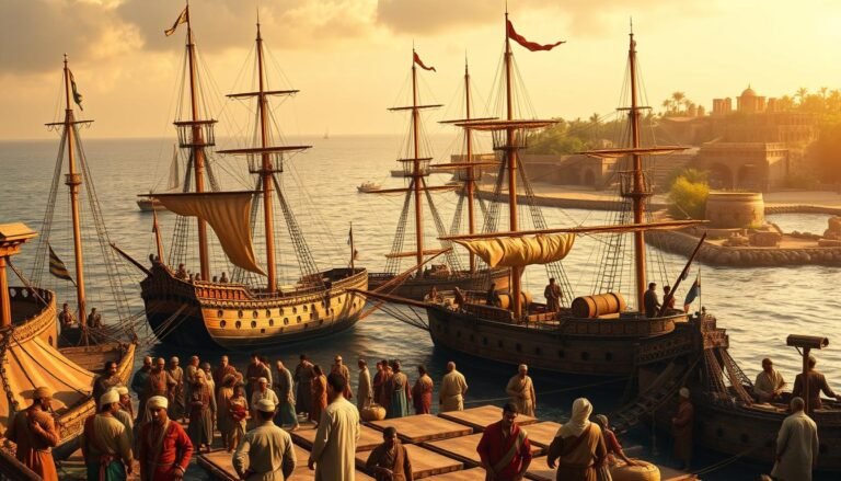 medieval trade, Mughal economy, Indian ports, spice trade