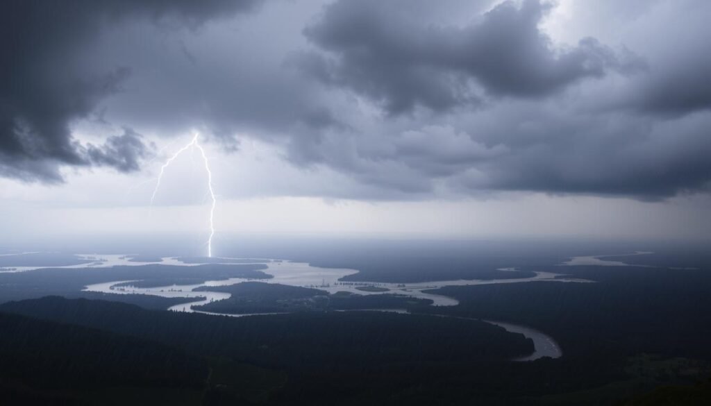 weather patterns leading to flooding