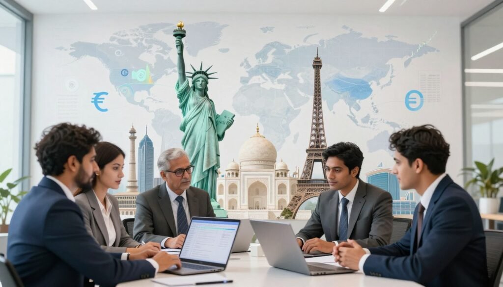 global influences on India's services sector