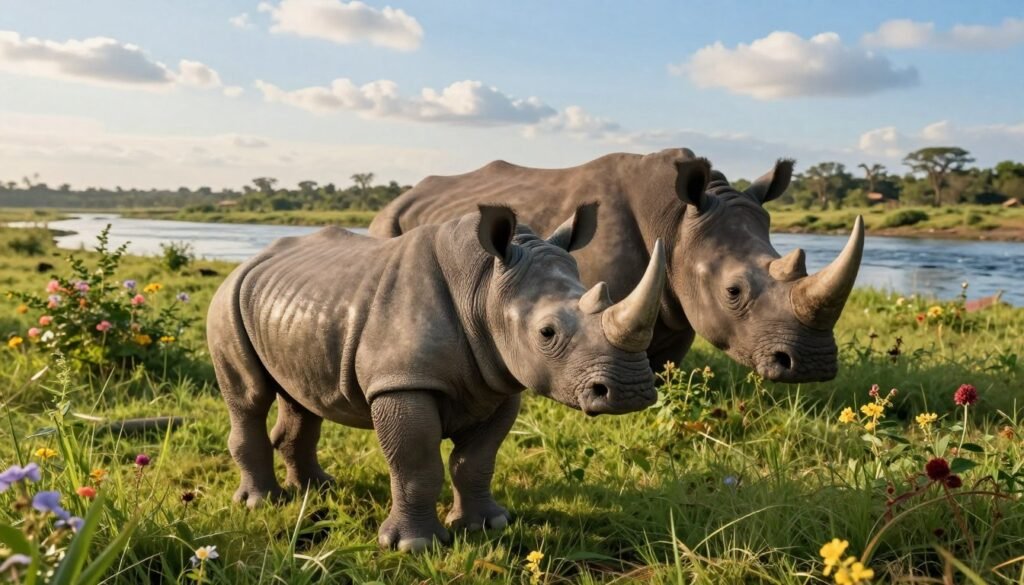 newborn rhino calf newborn rhino calf