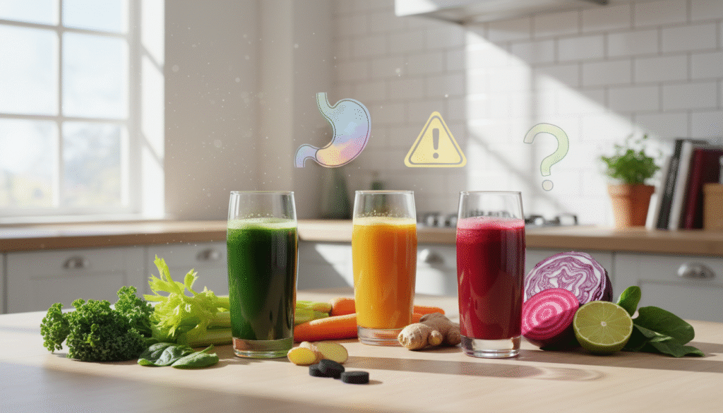 potential side effects of vegetable juice consumption