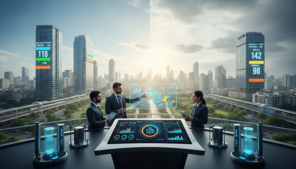 technology and AQI monitoring systems