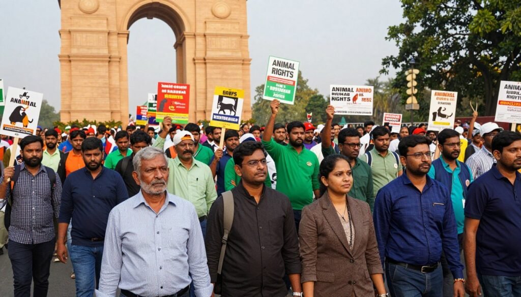 Animal Rights March Delhi