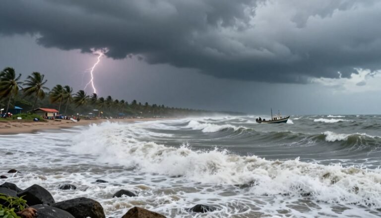 Cyclone Sampa India