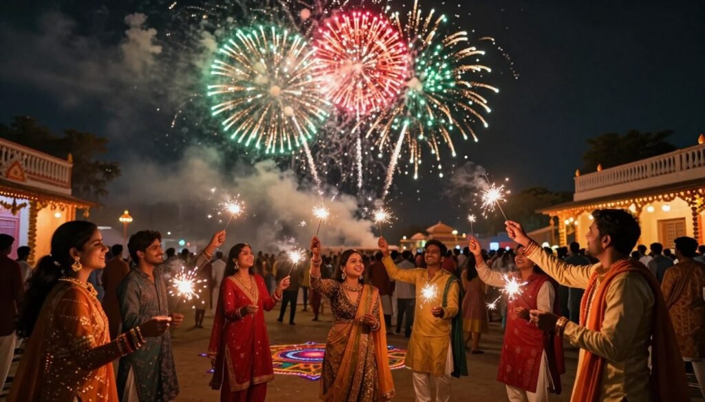 cultural significance of fireworks India