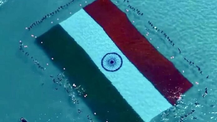 India Creates History with Largest Underwater National Flag Display in Andaman
